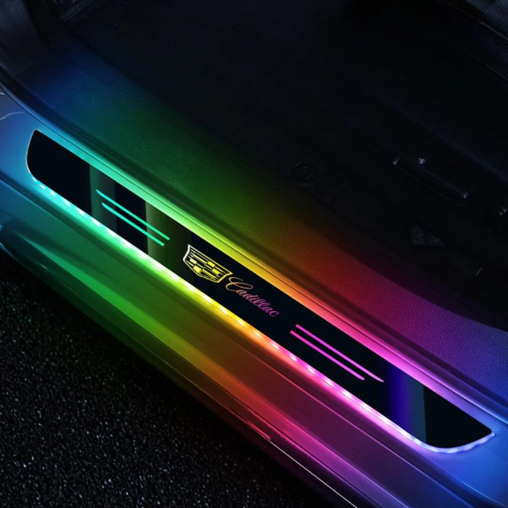 Lote de 2 umbrales de puerta de coche con LED