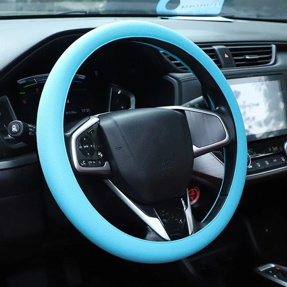 Coprivolante in silicone nero e blu Coprivolante in silicone nero e blu